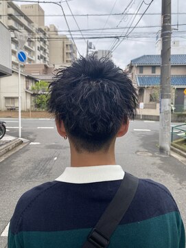 スウェル 船橋店(Swell) MEN'S/マッシュパーマ/ウルフ/アッシュブラック/カルマパーマ3