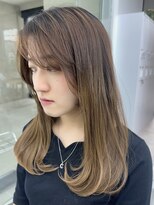 ビューブルー 亀戸錦糸町(VIEW BLUE)&nbsp;◎美髪カールシアーカラーピンクブラウンエアリーロングセミディ