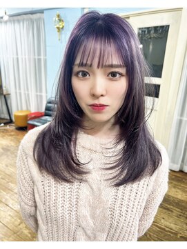 アンメリーアン(Ann merry ann) グレージュアッシュグレージュショートカットミニウルフ