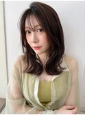 韓国風レイヤーミディ/美髪/イメチェン