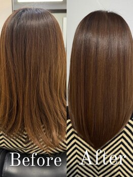 リンク ヘアアンドエステティック(Link Hair&Esthetic)の写真/当店では、お客様一人ひとりの髪質やお悩みに合わせたオーダーメイドの髪質改善メニューをご提案します。