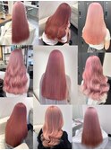 12895髪質改善ストレートラベンダーミルクティーホワイトピンク