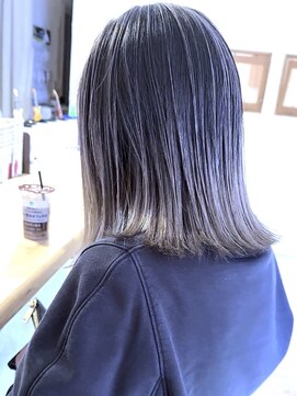 ブレイズヘアー(BLAZEhair) 【超ナチュラル】コントラストバレイヤージュ×ブリーチ２回