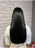 髪質改善カラーで艶髪ダークグレーカラー