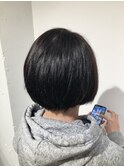 まとまるグラボブ/髪質改善/透明感カラー/小顔カット/30代/40代