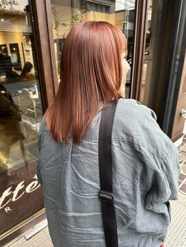 コレット ヘアー 大通(Colette hair) ◎ブリーチなし◎ピンクオレンジ♪