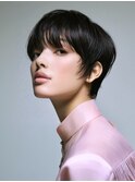 ★グレージュデザインカラーハッシュカットツートンカラーボブ