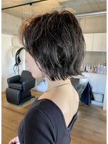 ハイジア(hygea) くせ毛カット☆カーキグレージュ☆レイヤーボブ☆カジュアルボブ