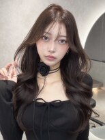 オニキス(ONYX)&nbsp;C112韓国ハッシュカット透明感グレージュくびれ巻きブリーチなし