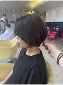 お手入れ簡単大人ショートボブ