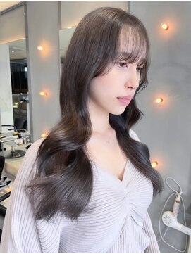 ヘアサロン ガリカ 表参道(hair salon Gallica) 【田中杏実】ワンホンヘアに艶感たっぷりラベンダーグレージュ