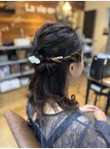 ハーフアップ