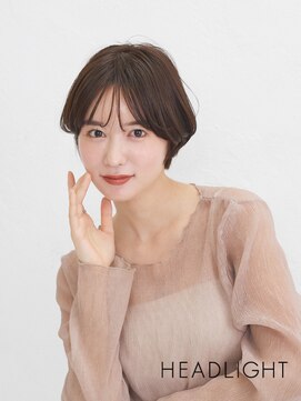 ソーエン バイ ヘッドライト 西新店(soen by HEADLIGHT) ハンサムショートボブレイヤーココアベージュ小顔ネイビー黒髪