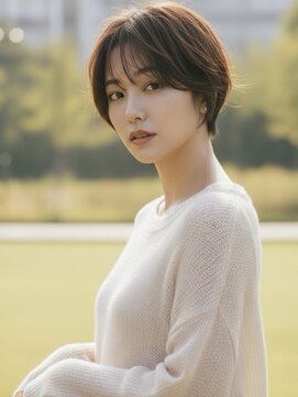 ヘアーメイクパウダー 天王寺寺田町店(Hair make powder) 大人可愛い20代30代40代50代ウルフレイヤーボブ丸みショートボブ