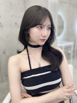 フォンズ(FONS) 透明感グレージュカラー/韓国くびれヘア/顔周りカット/表参道