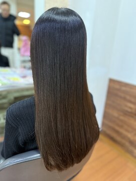 アークスヘアー 20代30代40代大人可愛い髪質改善小顔艶感ミディグレージュ