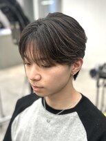 オーバルバイアピッシュ(OVARL by apish)&nbsp;フェザーパーマシースルーバング毛流れパーマ
