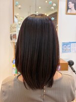 アットヘアー 上里イオン店 ピンクレッドカラー