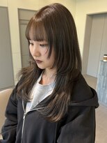 ローレンアオ(LOREN AO)&nbsp;ダークパープル/ナチュラルショート/夏のヘアアレンジ/矢場町