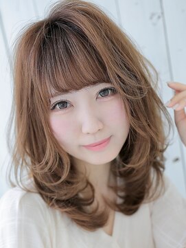 アグ ヘアー ローラ 外旭川店(Agu hair laura) 内巻き×レイヤー入りミディアム