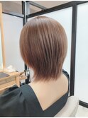 《era》キャラメルベージュ　艶ツヤショート　みわ