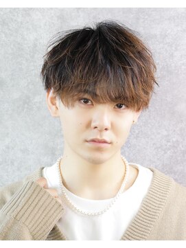 ゴールド 京都(GOALD) シースルー マッシュ 刈り上げ 2ブロック ナチュラル ゆるふわ