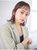 大人可愛い美髪ハイライトこなれミディ20代30代96