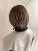 20代30代40代☆シナモンベージュ×インナーカラー