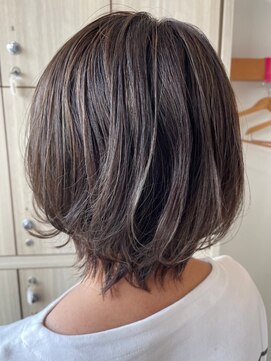 エス ハート オブ ヘアー 名東店(Heart of HAIR) 【ES 川原】Autumn Style #27 グレージュショート３Dハイライト