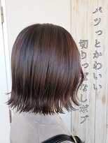 ルシード スタイル オルガ(LUCIDO STYLE Orga)&nbsp;10代20代 パツっとかわいい切りっぱなしボブ