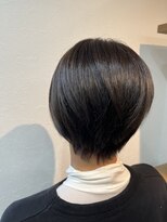 リアンヘアー フラット(Lien hair flat) アッシュ艶感カラーショートボブ