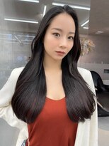 ロンド マーレ 天神大名店(Lond mare)&nbsp;韓国風小顔カット　顔まわりレイヤー　韓国ヘア　前髪　くびれ髪