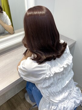 イオエ(ioe) 黒髪/ボブルフ/ネビージュ/小顔/ワンレン/髪質改善/グレージュ