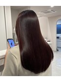髪質改善　ピンクブラウン