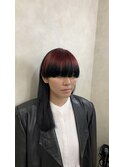 前髪の逆グラデーションカラー