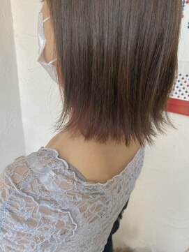 パディントン(Paddington) インナーカラーの鉄板☆ヴァイオレットとベージュの相性が◎