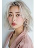 【透明感のある人気のカラー】カット＋Wカラー　￥22,220→￥16,500