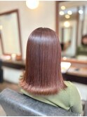 【ユウ/流山おおたかの森】外はねロブ+ピンクベージュ