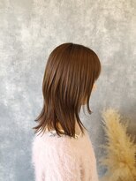ヘアアンドメイク ムーア(Muuua) ミルクティーブラウン＋レイヤースタイル