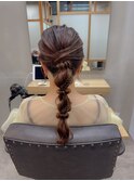 ◯  ロング 編み下ろしヘア