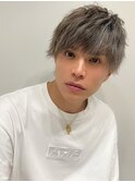 メンズマッシュブリーチカラーブロンドカラーハイライトカラー