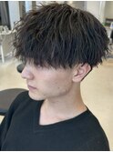波巻き/波巻きスパイラル/ツイスト/池袋/マッシュ/刈り上げ
