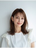 レイヤーカット/イメチェン/外ハネボブ/美髪/ワイドバング/髪型