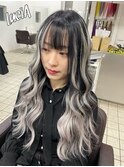 【レミー100%/54cm】シールエクステ100枚×バレイヤージュ