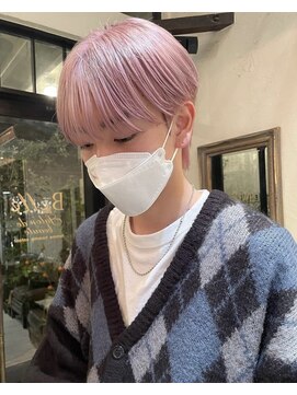 ノットバイベル 大宮(knot by belle) 【お客様ヘア】シースルーマッシュ&キャンディーピンク
