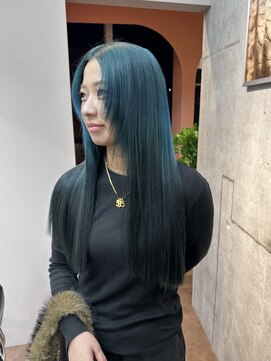 プロス(Pros) ターコイズカラー　レイヤーカット