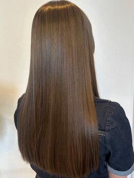 ホワイトストーン WHITE STONEの写真/朝活☆9時OPEN♪ナチュラルストレートが大人女性に人気◎ツヤ感UPで憧れの美シルエットに。