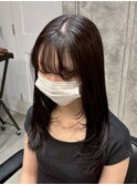 黒髪/オリーブグレー/小顔/ココアベージュ