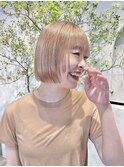 似合わせカット/ハイトーンカラー/ブロンド/ボブ