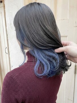 エノア 東京(ENORE) ブルー/ブリーチ/ダブルカラー/インナーカラー